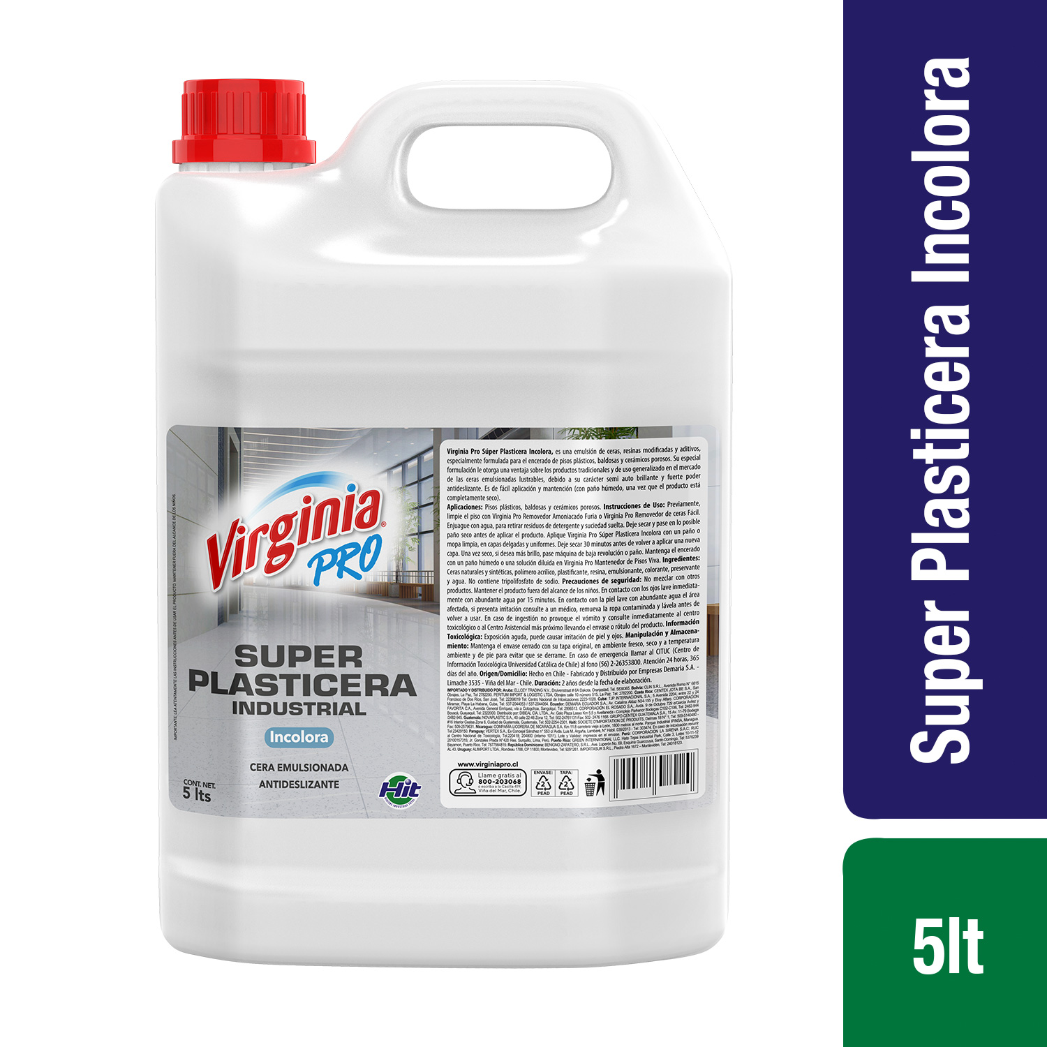 1000535_Super-Plasticera-Incolora-5Lts VIRGINIA PRO Hero CERA SUPER PLASTICERA HIT INCOLORA x5 Lt. - Image 1