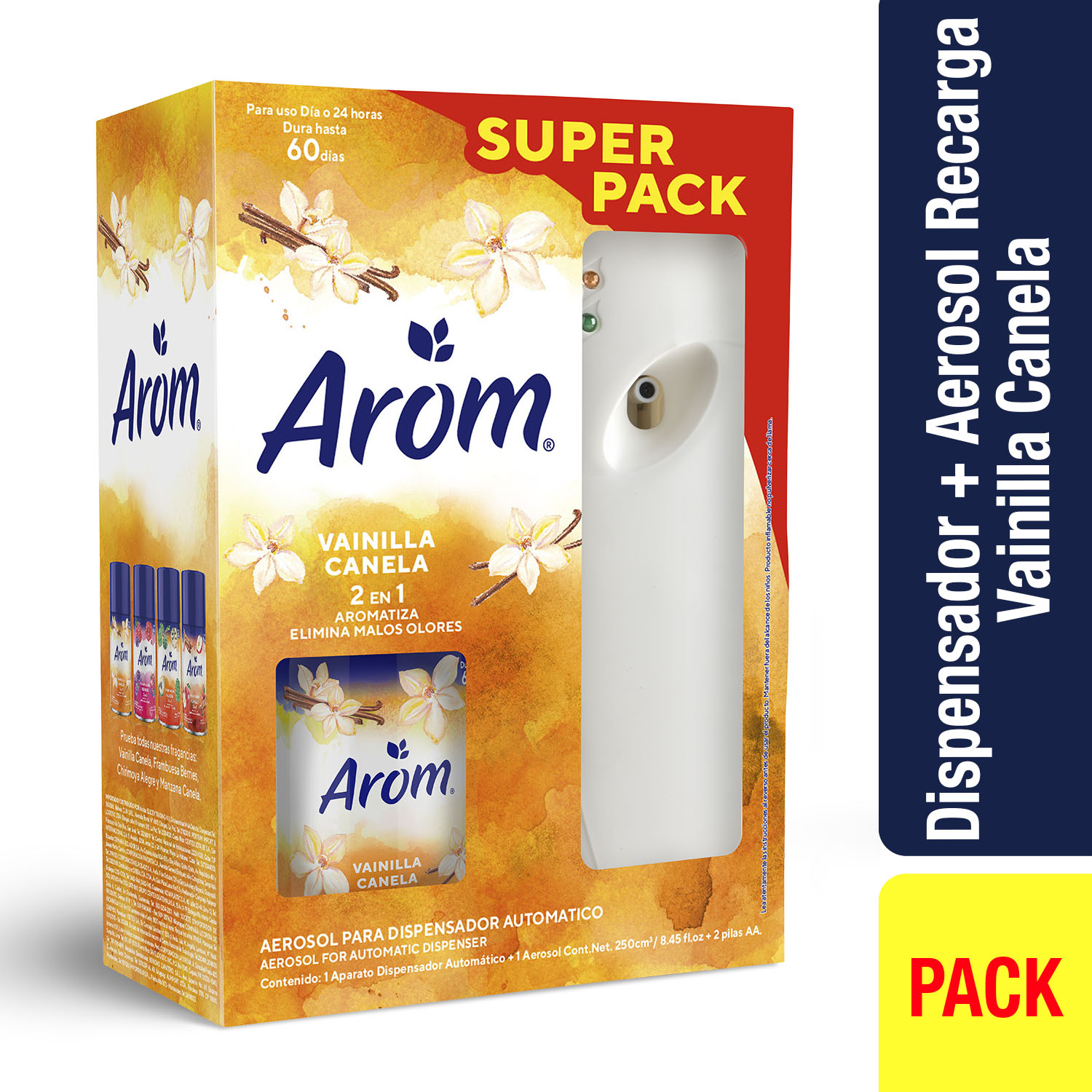 1006391_Dispensador + Refill + 2BatAA VaiC Hero DISPENSADOR-AEROSOL REFILL AROM VAI/C- x250ml. - Imagen 1