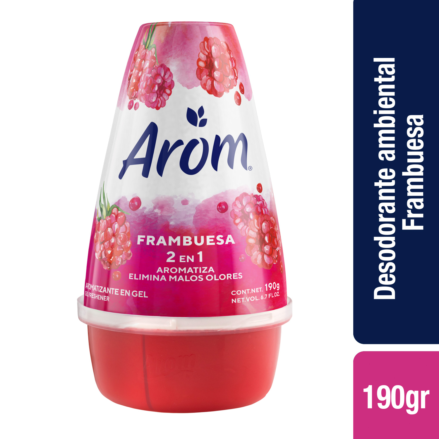 1006872_Aromatizante-en-gel-Frambuesa-Arom Hero AROMATIZANTE EN GEL AROM FRAMBUESA X190GR. - Imagen 1