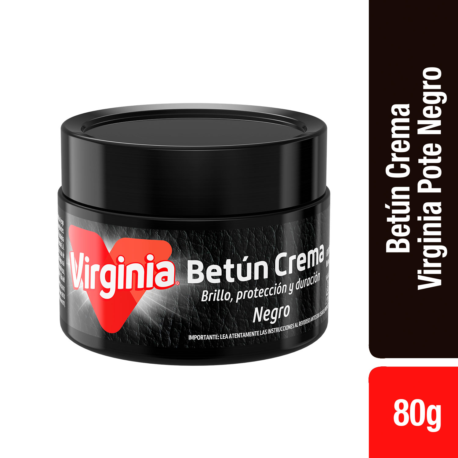 1116212_Virginia-Betun-Crema-Negro-80g Hero BETUN CREMA POTE VIRGINIA NEGRO X80GR. - Image 1