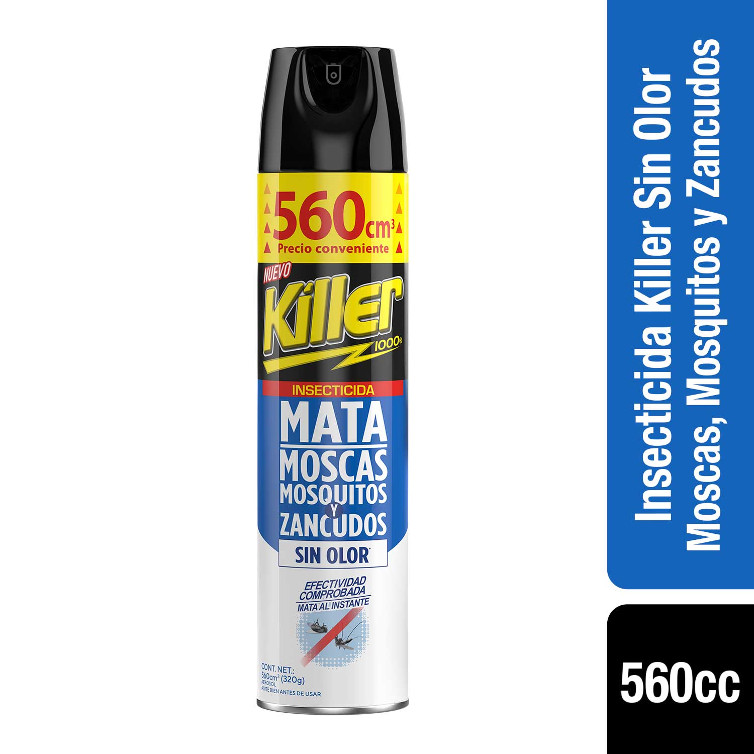 1170665_Killer-Insecticida-Moscas_Sin-olor Hero INSECTICIDA KILLER MOSCAS Y ZANCUDOS S/OLOR X560CC. - Image 1